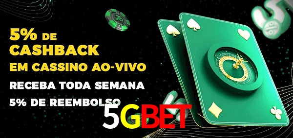 Promoções do cassino ao Vivo 5Gbet